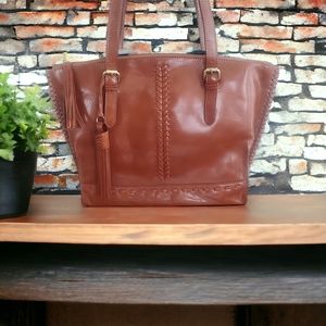 HADAKI Braided Leather Tote